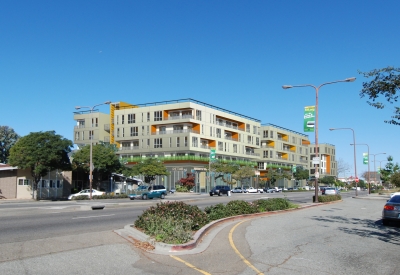 Exterior rendering of Parker Place in Berkeley, California.