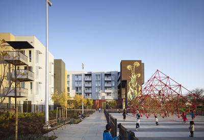 Play area at Station Center Family Housing in Union City, Ca.