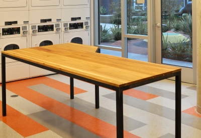 Installed laundry table at Station Center Family Housing in Union City, Ca