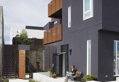 Courtyard inside Rivermark in Sacramento, Ca.