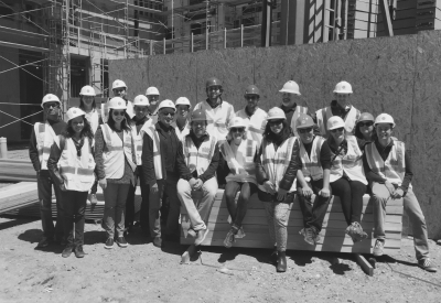 DBA construction site visit at Dr. George Davis Senior Building in San Francisco.