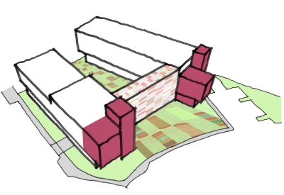 Diagram accents for Dr. George Davis Senior Building in San Francisco.