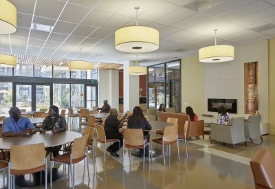 Inside the senior center in Dr. George W. Davis Senior in San Francisco.