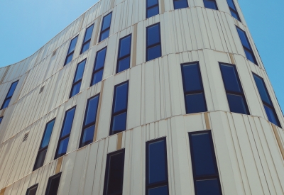 Close-up view of Dr. George Davis Senior Building in San Francisco.