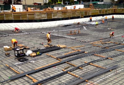 Exterior view of construction at 300 Ivy in San Francisco, CA.