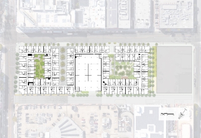 Typical residential floor plan for 855 Brannan in San Francisco.