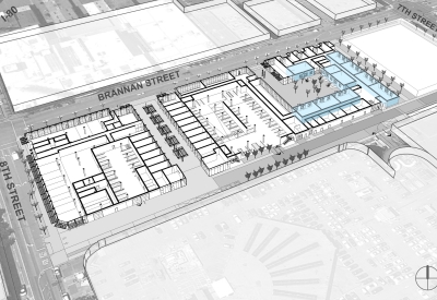 Residential units aerial diagram for 855 Brannan in San Francisco.