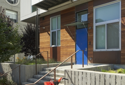 Residential stoop at 855 Brannan in San Francisco.