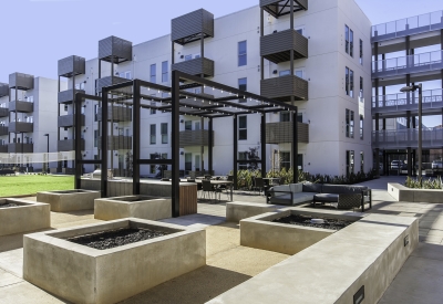 Courtyard at Foundry Commons in San Jose, Ca. 