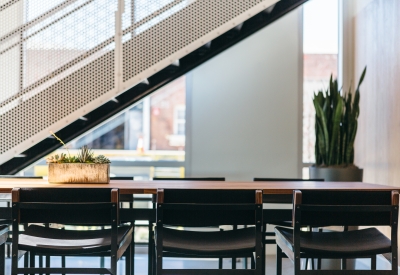 Custom table inside of Foundry Commons in San Jose, Ca.