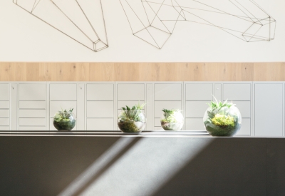 Custom mailboxes inside Foundry Commons in San Jose, Ca.