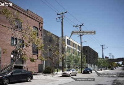 Exterior rendering of 789 Minnesota in San Francisco.