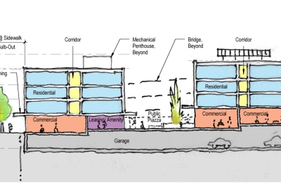 Section sketch for 789 Minnesota in San Francisco.