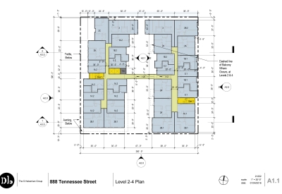 Residential floor site plan for 789 Minnesota in San Francisco.