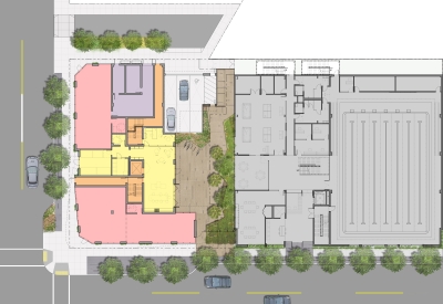 Site plan of 388 Fulton in San Francisco, CA.