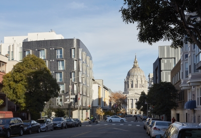 Exterior street view of 388 Fulton in San Francisco, CA.