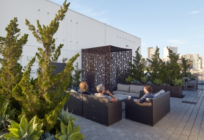 Roof top view of 388 Fulton in San Francisco, CA.