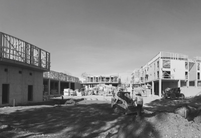 Construction of Mayfield Place in Palo Alto, Ca.