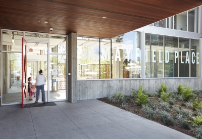 Entrance to Mayfield Place in Palo Alto, Ca.