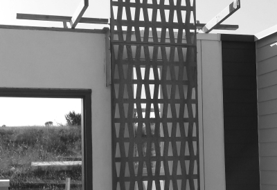 Construction of the cort-en screen of Pacific Point Apartments in San Francisco, CA.