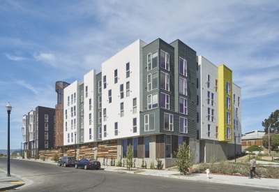 Exterior view of Pacific Pointe Apartments in San Francisco, CA.