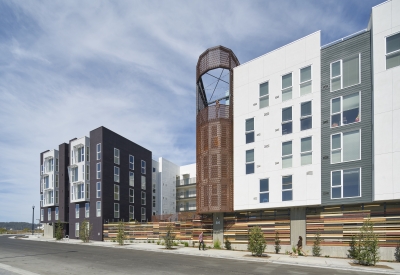 Exterior view of Pacific Pointe Apartments in San Francisco, CA.