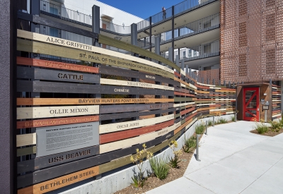 Entrance of Pacific Pointe Apartments in San Francisco, CA.