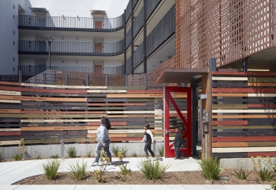 Entrance of Pacific Pointe Apartments in San Francisco, CA.