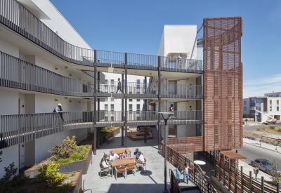 Exterior view of Pacific Pointe Apartments in San Francisco, CA.