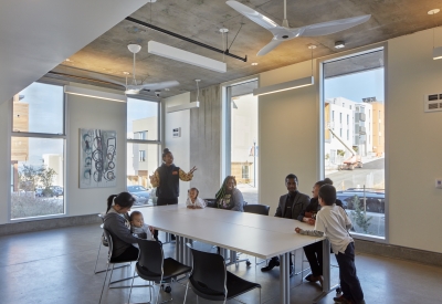 Community room at Pacific Pointe Apartments in San Francisco, CA.