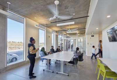 Community room at Pacific Pointe Apartments in San Francisco, CA.