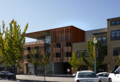 Street view of Harmon Guest House in Healdsburg, Ca