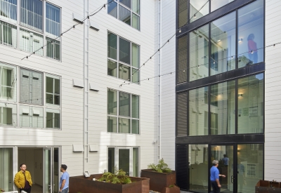 Courtyard view of OME in San Francisco, CA.