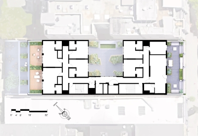 Level six site plan of Ome in San Francisco.