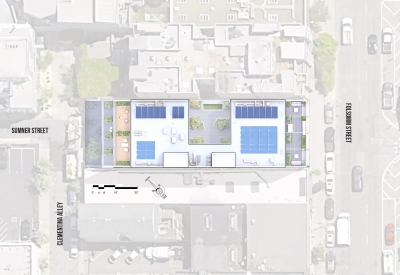 Site plan of Ome in San Francisco.