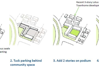 Diagram of Onizuka Crossing Family Housing in Sunnyvale, California.