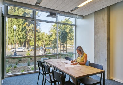 Interior view view of Onizuka Crossing Family Housing in Sunnyvale, California.