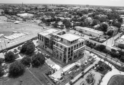 Aerial view of Williams Terrace in Charleston, SC under construction.