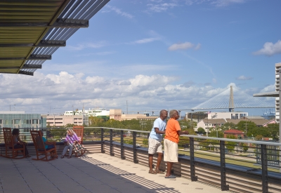 Exterior view of Williams Terrace in Charleston, SC.