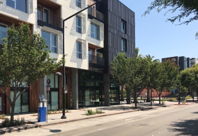 Retail units at Union Flats in Union City, Ca.