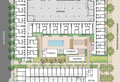 Site plan of Union Flats in Union City, Ca.