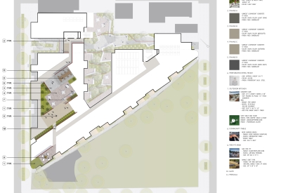 Roof level site plan for 2675 Folsom Street in San Francisco.