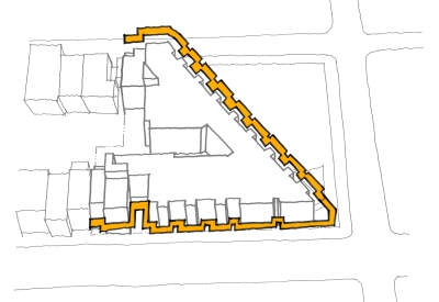 Diagram highlighting the modulation for 2675 Folsom Street in San Francisco.