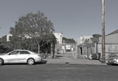 Existing site of 2675 Folsom Street in San Francisco.