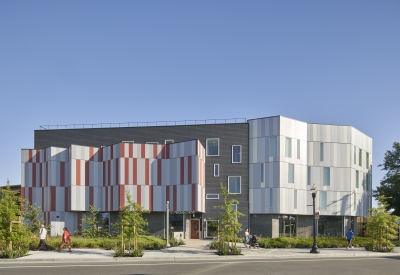 Street view of Edwina Benner Plaza in Sunnyvale, Ca.