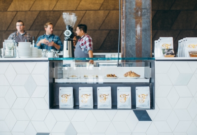 Counter at Saint Frank at Facebook in San Francisco.