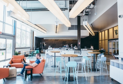 Inside Saint Frank at Facebook in San Francisco.