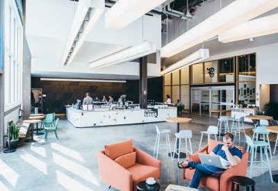 Inside Saint Frank at Facebook in San Francisco.