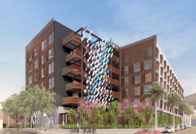 Rendering of exterior view of The Union in Oakland, CA.