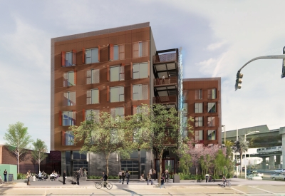 Rendering of exterior view of The Union in Oakland, CA.